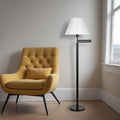 Swing Arm Lamp With White Frosted Glass Empire Shade