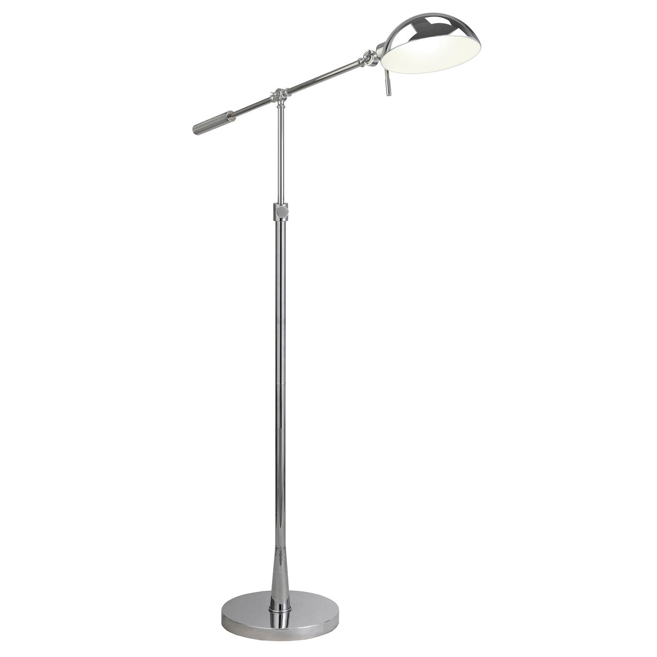 Adjustable Swing Arm Lamp With Nickel Cone