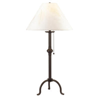 Thumbnail for Black Metal Table Lamp With Off White Empire Shade