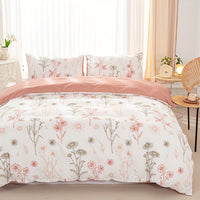 Thumbnail for 3Piece Floral Duvet Cover Set