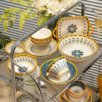 Thumbnail for Chic Striped Microwave Safe Ceramic Bowl