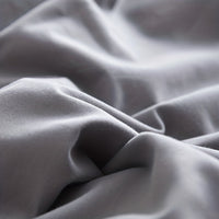 Thumbnail for Dark Grey Microfiber Duvet Cover Set with Zipper