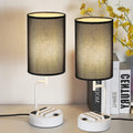 Table Lamp with 3 USB Charging Ports with AC Outlet
