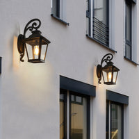 Thumbnail for Black Waterproof Outdoor Wall Lanterns 2-Pack
