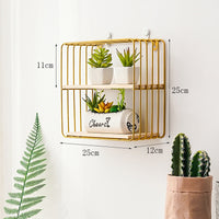 Thumbnail for Shelves on iron wall