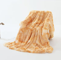 Thumbnail for Warm & Fluffy Throw Blanket with Faux Fur