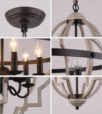 Thumbnail for Rustic Antique Orb Chandelier