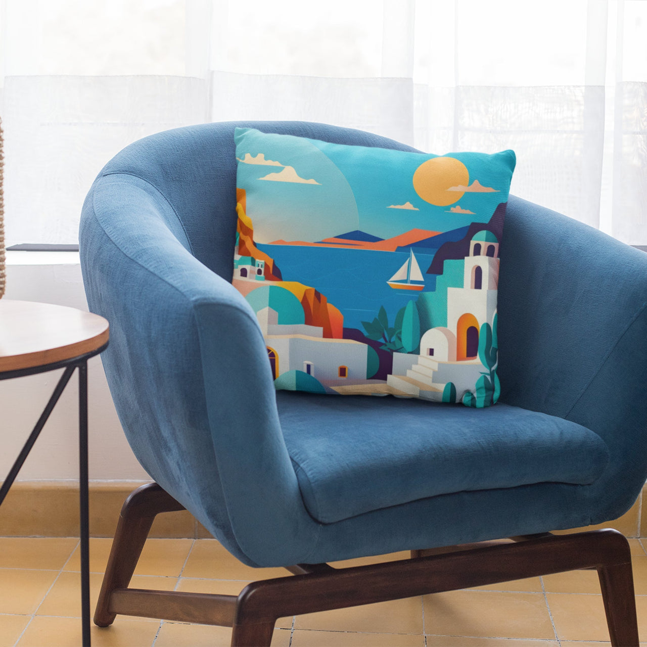 Greece Pattern Decorative Cushion Cover