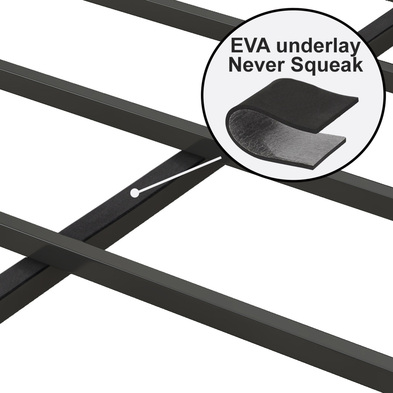 Queen Size Bed Frame With Charging Station & Upholstered Headboard