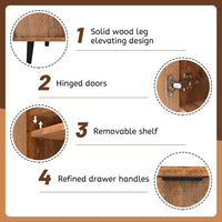 Thumbnail for Cabinet With Adjustable Shelves with Three Drawers