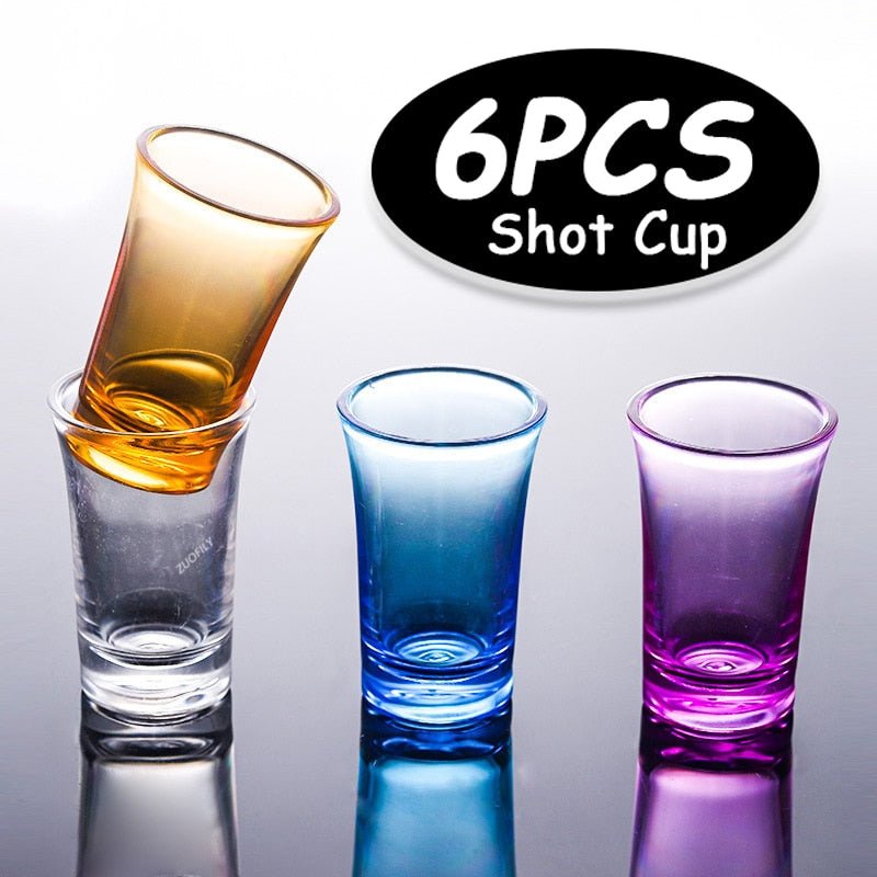6 PCS Shot Glass - Plastic Spirits Cup - Casatrail.com