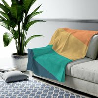 Thumbnail for Diagonal Stripes Plush Blanket Throw