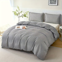 Thumbnail for Plaid Quilt Cover 3Piece Bedding Set