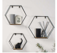 Thumbnail for Hexagonal Shelves On Wrought Iron Wall