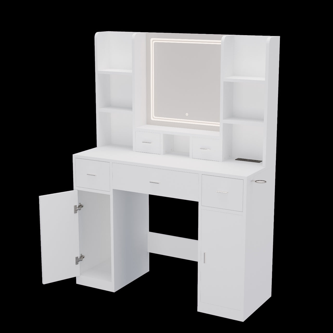 Smart Mirror Dressing Table With Drawers And Storage Cabinet