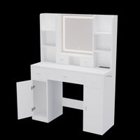 Thumbnail for Smart Mirror Dressing Table With Drawers And Storage Cabinet