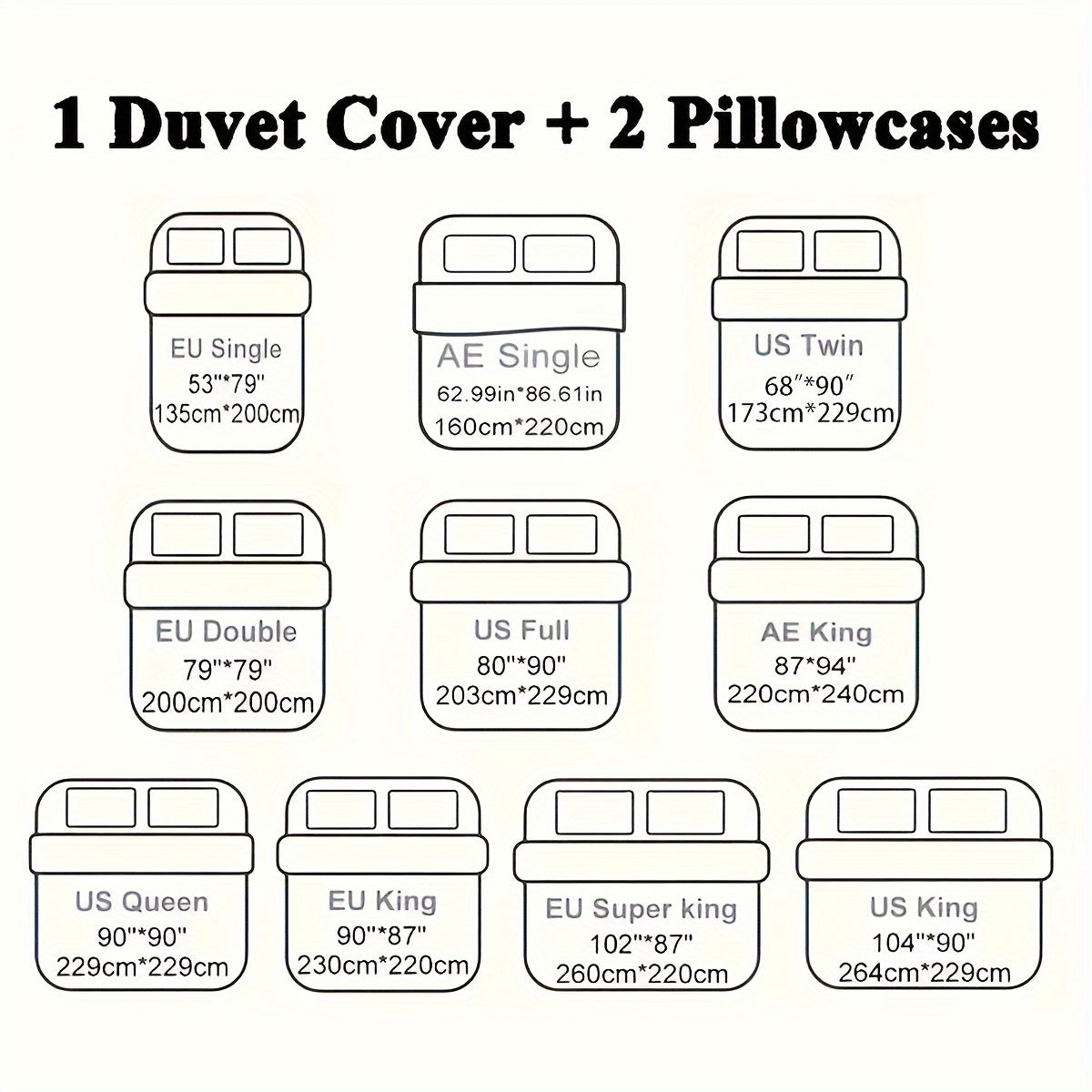 3Piece Floral Duvet Cover Set