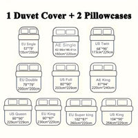 Thumbnail for 3Piece Floral Duvet Cover Set