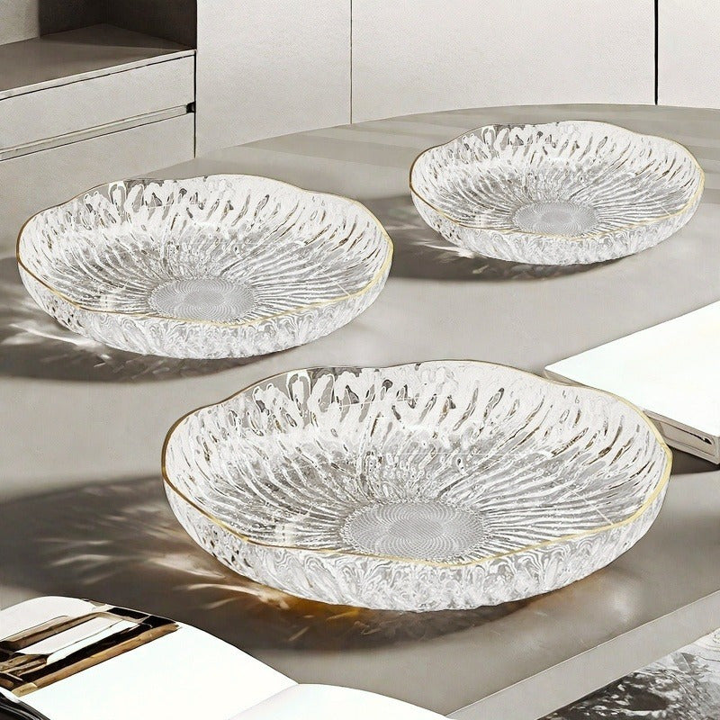 Petal Shaped Snack Plates Set of 3