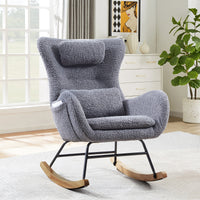 Thumbnail for Modern Rocking Chair With High Backrest