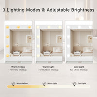 Thumbnail for Large Dressing Table With 3 Color Lighting Modes & RGB Cabinets