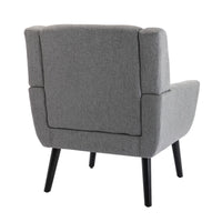 Thumbnail for Modern Soft Linen Ergonomic Accent Chair