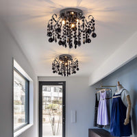 Thumbnail for Small Crystal Flush Mount Ceiling Light 3-Light