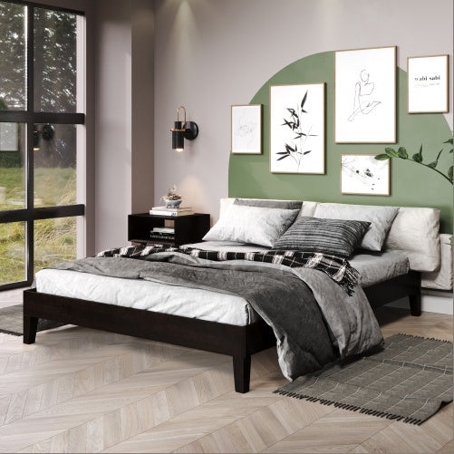 Nix - Queen Platform Bed - Black