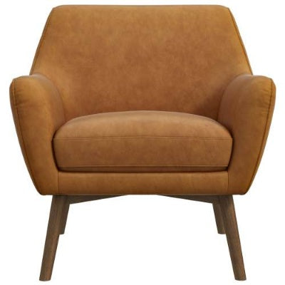 Panom Tan Leather Lounge Chair