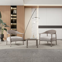 Thumbnail for Modern 2 Piece Accent Chair Set With Coffee Table