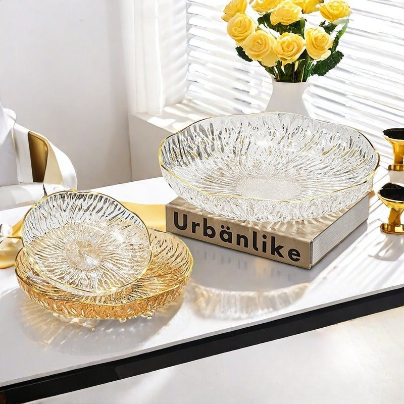 Petal Shaped Snack Plates Set of 3