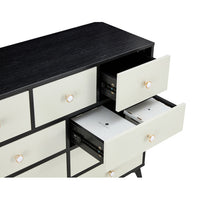 Thumbnail for CABINET WOOD MDF BOARDS, 9 Drawers Dresser, BLACK COLOUR
