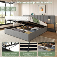 Thumbnail for King Upholstered Bed With Charging Station