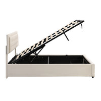 Thumbnail for Upholstered Bed King Size Bed With Slats And Headboard, Without Mattress