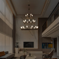 Thumbnail for Light Metal Ring Chandelier