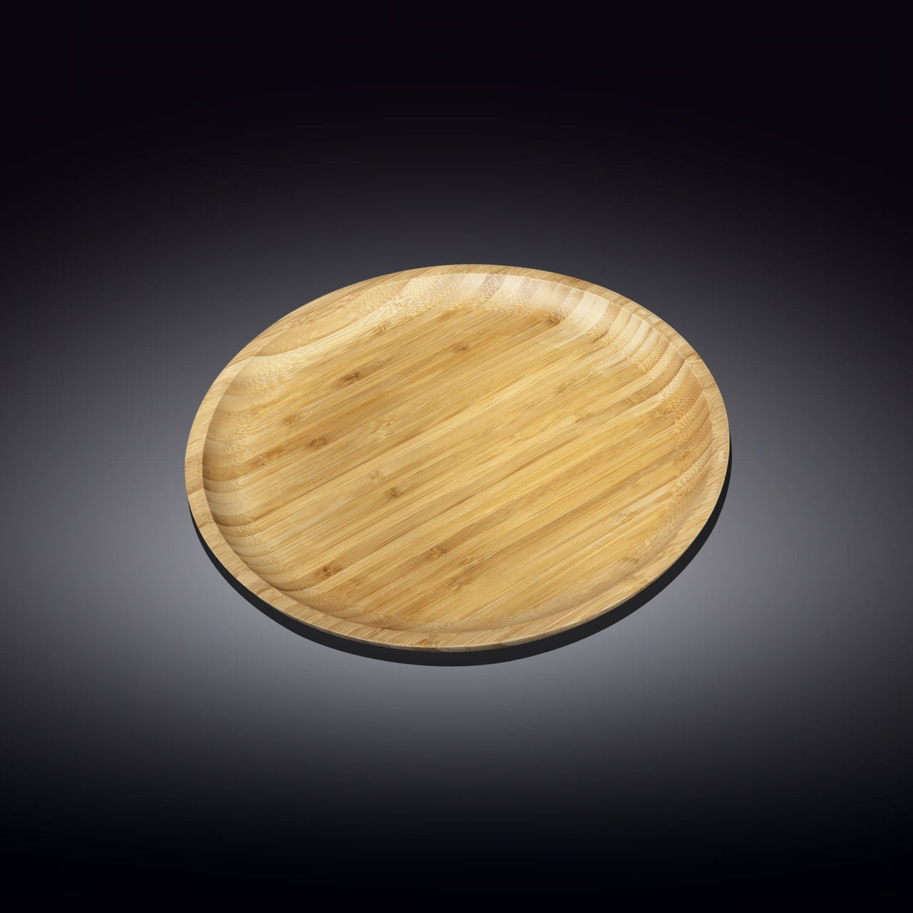 Bamboo Round Plate For Appetizers / Barbecue / Steak