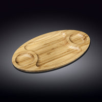 Thumbnail for Bamboo 3 Section Platter For Appetizers