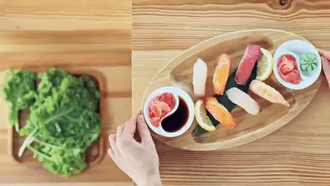 Bamboo 3 Section Platter