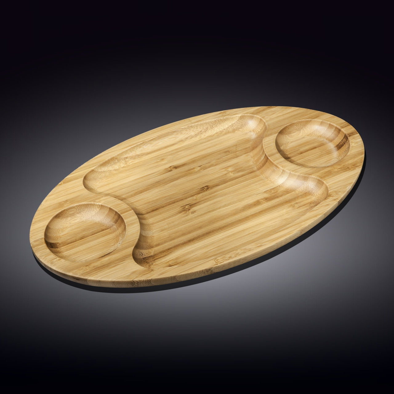 Bamboo 3 Section Platter
