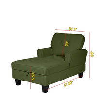 Thumbnail for Upholstered Lounge Chair For Bedroom Living Room With Rivets