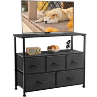 Thumbnail for Closet Fabric Dresser With Metal Frame Tv Stand