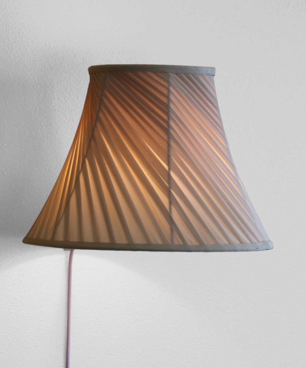 8"W Floating Shade Plug-In Wall Light
