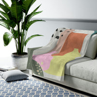 Thumbnail for Abstract Vase Blanket Plush Throw