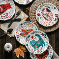 8 Inch Colorful Cat Dinner Plate