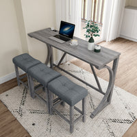 Thumbnail for Bar Table Set With Power Outlet