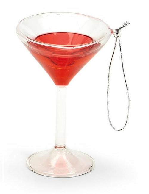 Red Wine Hand-Crafted Glass Ornament