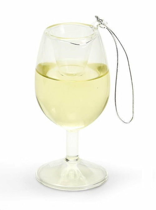 Red Wine Hand-Crafted Glass Ornament