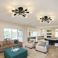 Thumbnail for 6-Lights Semi Flush Mount Ceiling Light Fixture