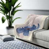 Thumbnail for Abstract Floral Blanket Plush Throw