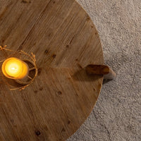 Thumbnail for Wood Round Coffee Table For Living Room